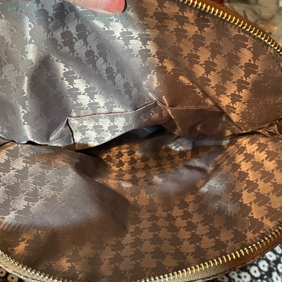 Karl Lagerfeld Monogram Brown Shoulder Bag - Picture 11 of 16